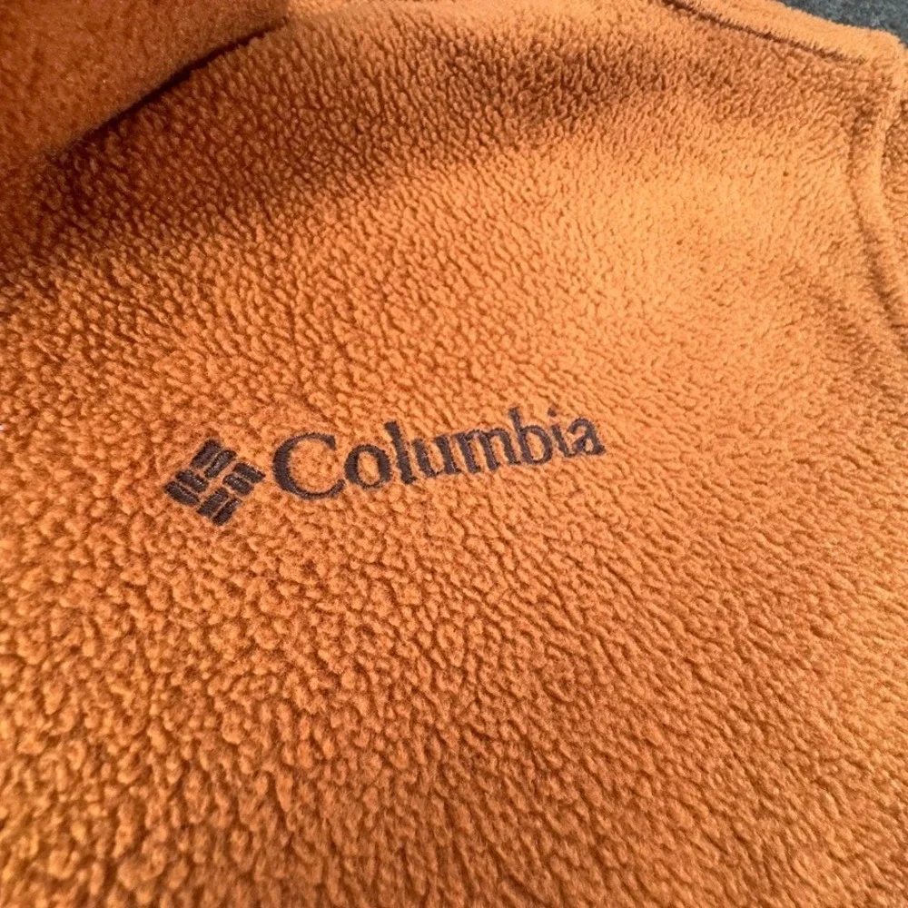 Columbia Mens Steens Mountain Full Zip Fleece Jacket Orange Olive Large